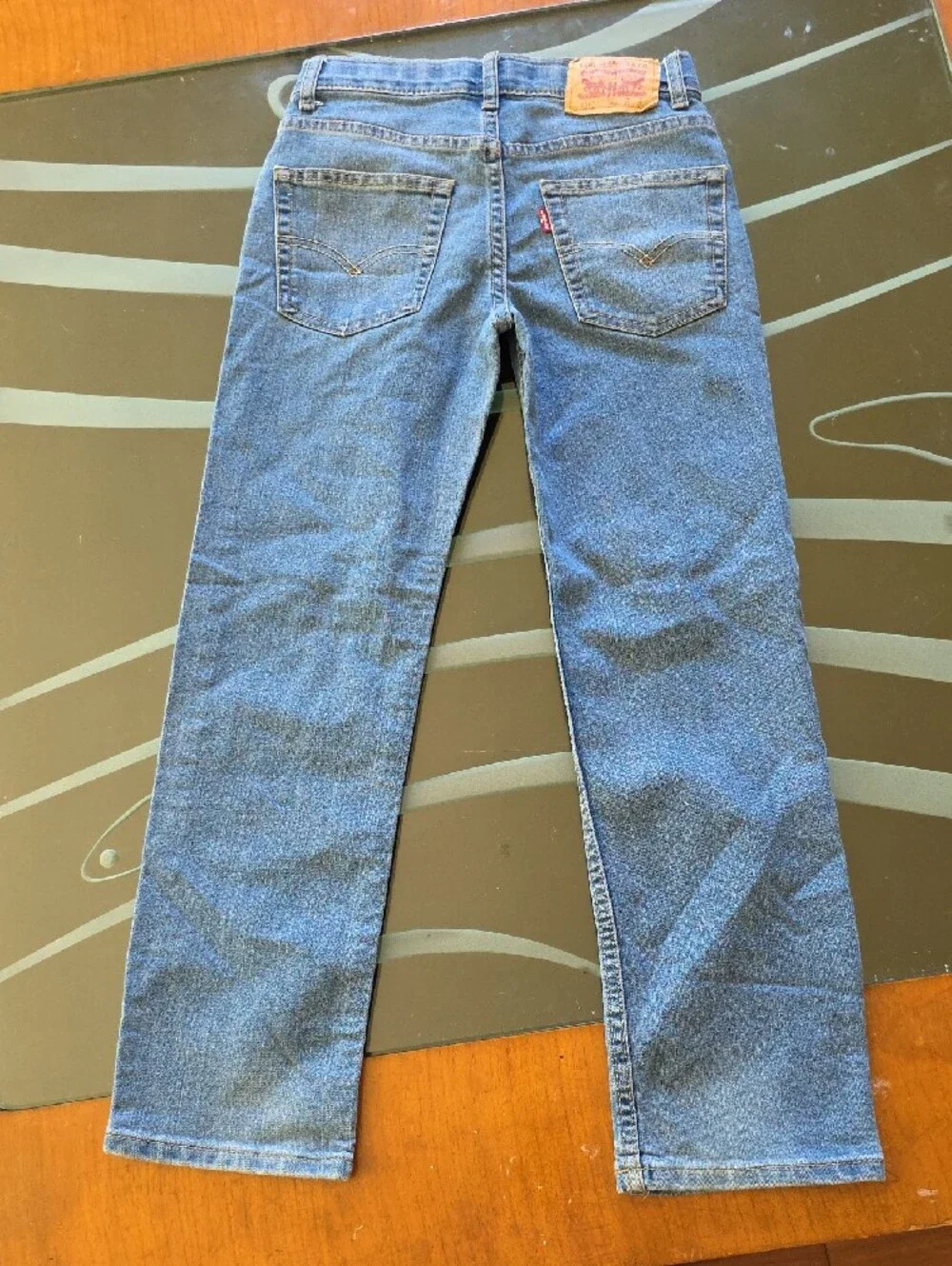 Levi's Women's Medium Blue Straight-Leg Jeans